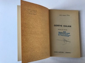 Geriye Kalan – Aziz Nesin (Kaşeli ve İmzalı)
