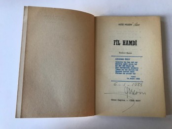 Fil Hamdi – Aziz Nesin (Kaşeli ve İmzalı)