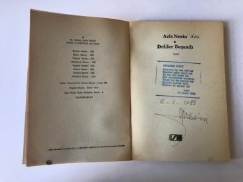 Deliler Boşandı – Aziz Nesin (Kaşeli ve İmzalı)