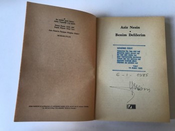 Benim Delillerim – Aziz Nesin (Kaşeli ve İmzalı)