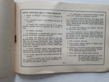 Deniz Lisesi Deniz Astsubay Okulu Kayıt Kabul Koşulları ve Seçme Sınavları İle İlgili Açıklamalar