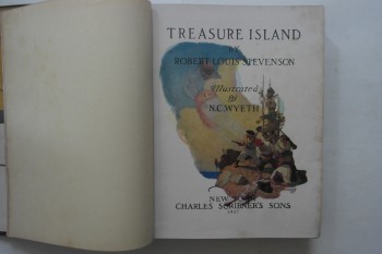 Treasure Island – Robert Louis Stevenson , 1947 Basım , N. C. Wyeth , 273 s. (Ciltli)