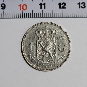 1968 Hollanda 1 Gulden