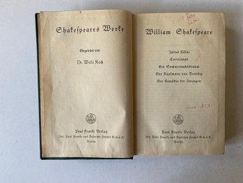 Julius Sazar/Coriolanus/Ein Sommernachtstraum/Der Raufmann Von Benedig/Die Romödie Der Jrrungen - William Shakespeare (5 Kitap bir arada, Almanca)