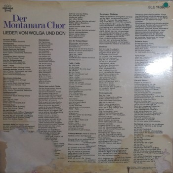 Der Montanara Chor - Lieder von Wolga and Don