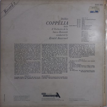 Delibes Coppelia - L'Orchestre de la Suisse Romande - Ernest Ansermet