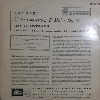 David Oistrakh - Beethoven Violin Concerto