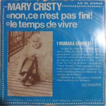 Mary Chisty - Le Temps De Vivre 2'10 - Non Ce N'est Pas Fini 3'15