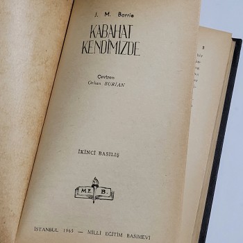 Kabahat Kendimizde (Ciltli) - 1965 Milli Eğitim Basımevi - Yazar: J. M. Borrie - 168s.