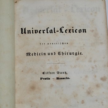 Univerfal Lexicon - Ervensel Sözlük (Ciltli) İngilizce 1843 Baskı