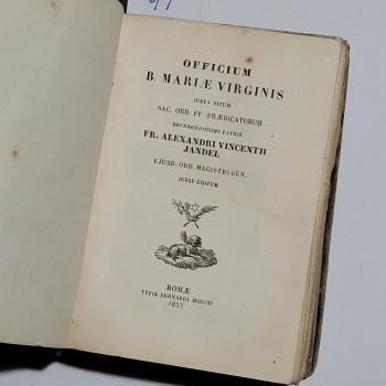 Dikkat Meryem Ana (Latince) – F. R. Alexandri Vincent (Ciltli), Jandel, Roma, 1857, 487 s.