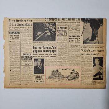 Vatan Gazetesi - 31 Ağustos 1958 - 30 Ağustos heyecanla kutlandı - 6 Sayfa