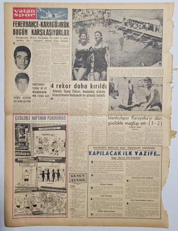 Vatan Gazetesi - 17 Ağustos 1958 - CHP'nin cevabı sert fakat yapıcı - 6 Sayfa