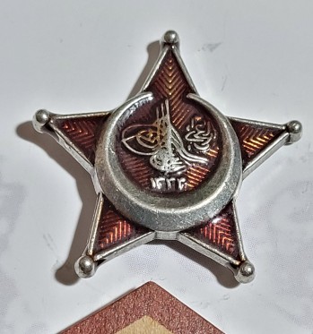 Osmanlı Harp Madalyası Mineli Rozet - Çanakkale - Yeni Üretim Paketinde