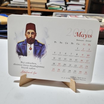 2020 Dava Adamları Masa Takvimi (Kutulu)