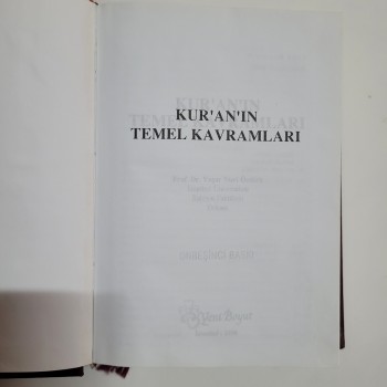 Kur'an'ın Temel Kavramları (Ciltli) - Prof. Dr. Yaşar Nuri Öztürk