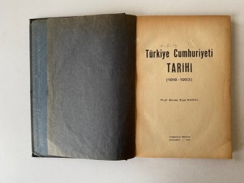 Türkiye Cumhuriyeti Tarihi – Enver Ziya Karal (Ciltli)
