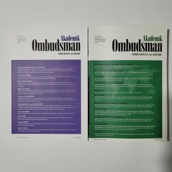 Akademik Ombudsman Yıl: 7-8 Sayı: 13-16 2 Adet Lot