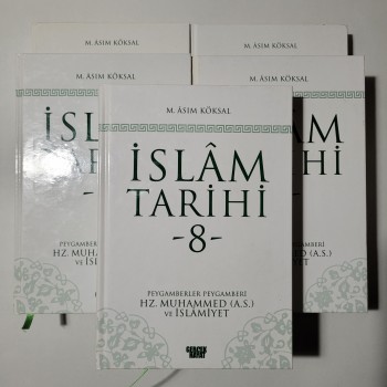 İslam Tarihi 2, 3, 6, 7, 8. Cilt 5 Cilt Lot - M. Asım Köksal