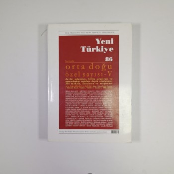 Yeni Türkiye 86 Orta Doğu Özel Sayısı 6
