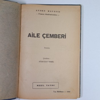 Aile Çemberi (Ciltli) - Andre Maurois - 1944