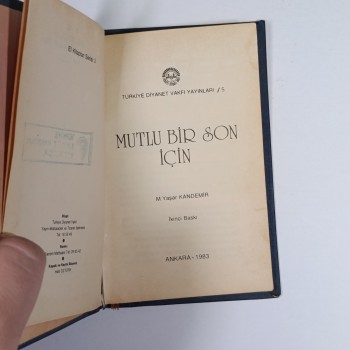 Mutlu Bir Son İçin (Ciltli) - M. Yaşar Kandemir - 1983