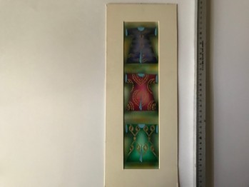 Altın Varaklı El İşçiliği ve Paspartulu Üçlü Minyatür Kaftan Çalışması
