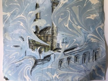 Eyüp Sultan Camii Ebru Çalışması/2012