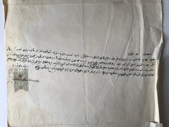 Osmanlı Galata Mahkmesi’nde Görülen Gayr-ı Müslim Davasına Dair Pullu ve Mühürlü 2 Adet Evrak, Artin Madukyan Adına