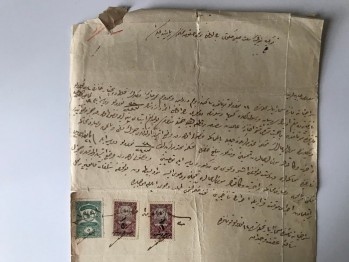 Madam Terasa İle İlgili Galata Mahkemesiyle İtalyan Konsolosluğu Arasındaki 16 Adet Pul ve 12 Tane Mühürlü Hırsızlık Davası Lotu/1305-1327 Arası