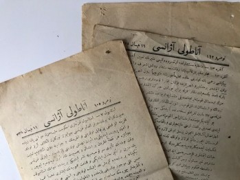 Osmanlı Dönemi Anadolu Ajansı 5 Adet Haber Kâğıdı