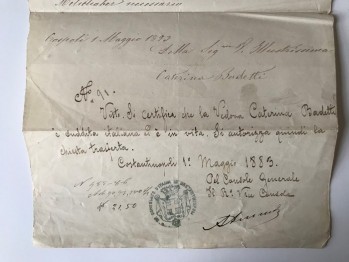 İtalyan Konsolosluğu Mektup