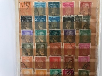 Türk Meşhurları ve Atatürk Pulları (54 adet)