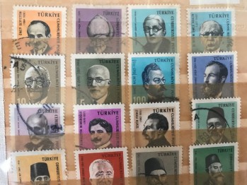 Türk Meşhurları ve Atatürk Pulları (54 adet)