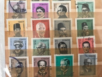 Türk Meşhurları ve Atatürk Pulları (54 adet)