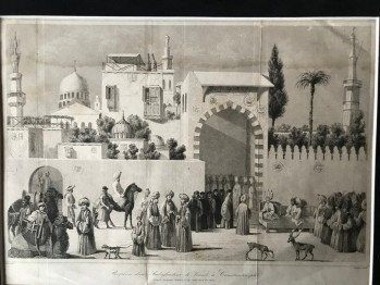 Paspartulu İstanbul Gravürü