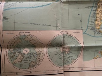 Fransızca Dünya Haritası (2. Dünya Savaşı öncesi)