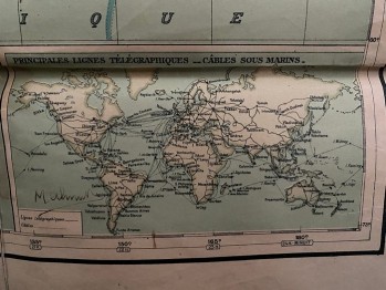 Fransızca Dünya Haritası (2. Dünya Savaşı öncesi)