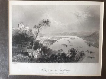 Paspartulu Almanya Gravürü/W. W. Mosmann