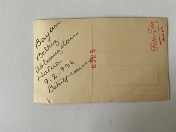 Bayan Belkıs 1936 Kartpostal
