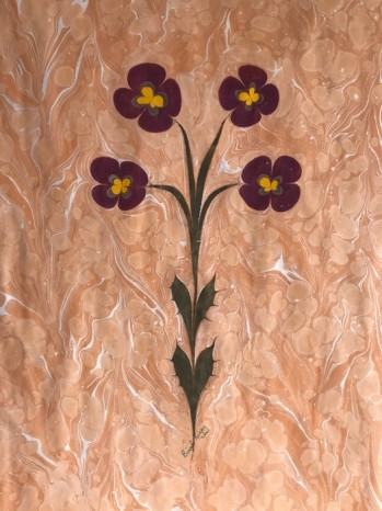 Birol Biçen İmzalı Ebru Çalışması