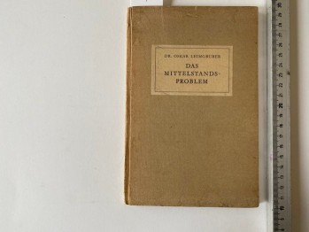 Das Mittelstandsproblem-Dr.Oskar Leimgruber