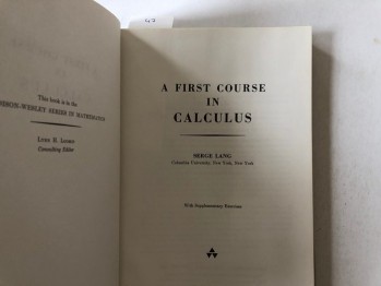 A Fırst Course İn Calculus (Ciltli)