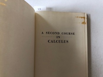 A Second Course İn Calculus (Ciltli)