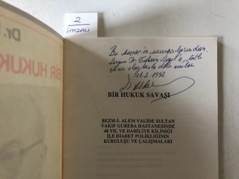 Bir Hukuk Savaşı – Dr. Bedi Beler (imzalı )