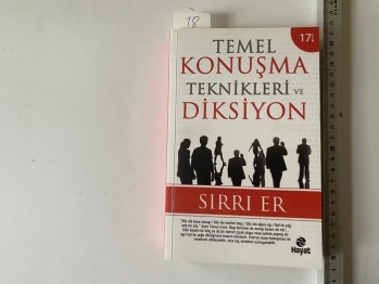 Temel Konuşma Teknikleri ve Diksiyon – Sırrı Er (İmzalı)