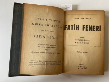 Fatih Feneri – Abdullah Ziya Kozanoğlu (Ciltli)