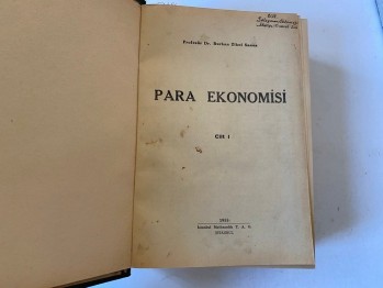 Para Ekonomisi – Burhan Zihni Sanus (Ciltli)