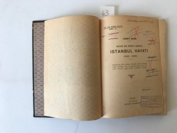 Hicri On İkinci Asırda İSTANBUL HAYATI(1100-1200),AHMET REFİK (mühürlü,cilt)
