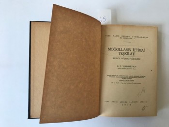 Moğolların İçtimai Teşkilatı B.Y VLADİMİRTSOV(cilt)